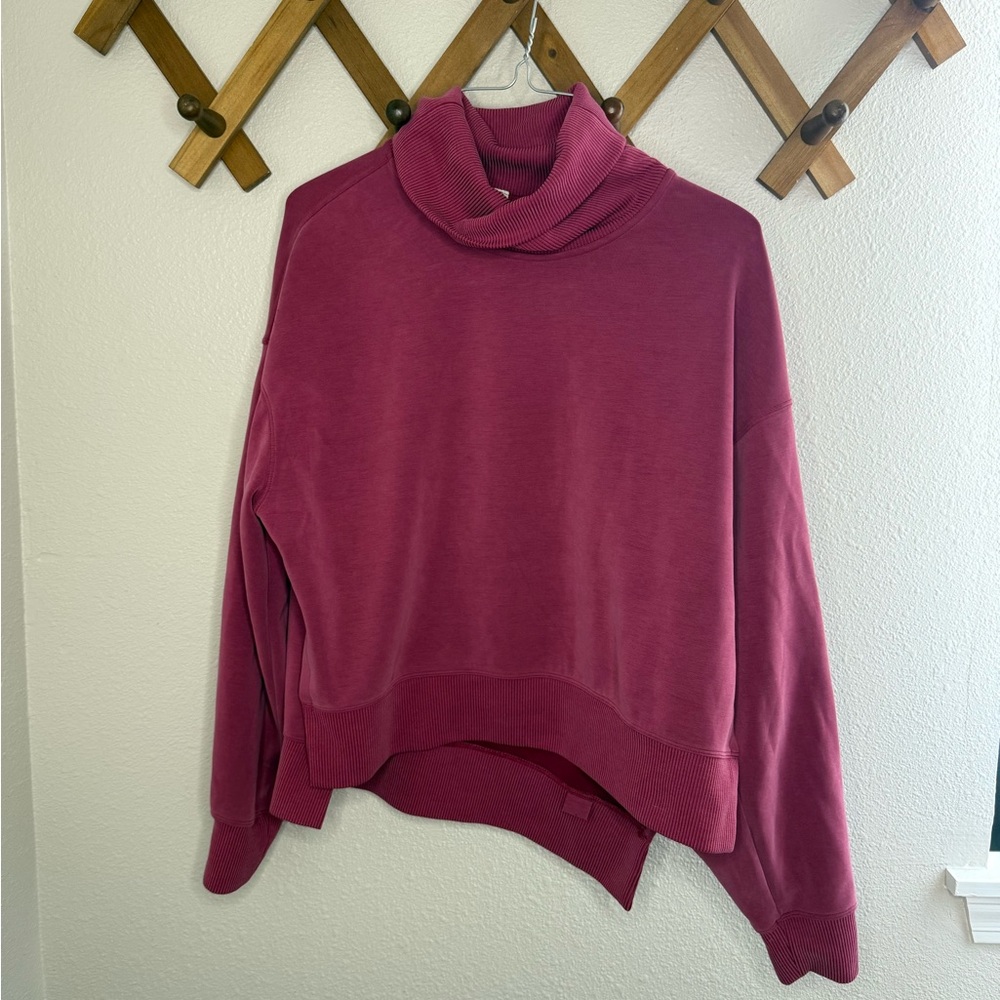 Women's Pink Mock Neck Lululemon Sweater